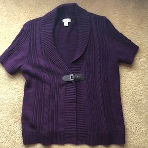 Cj banks purple sweater size 1x